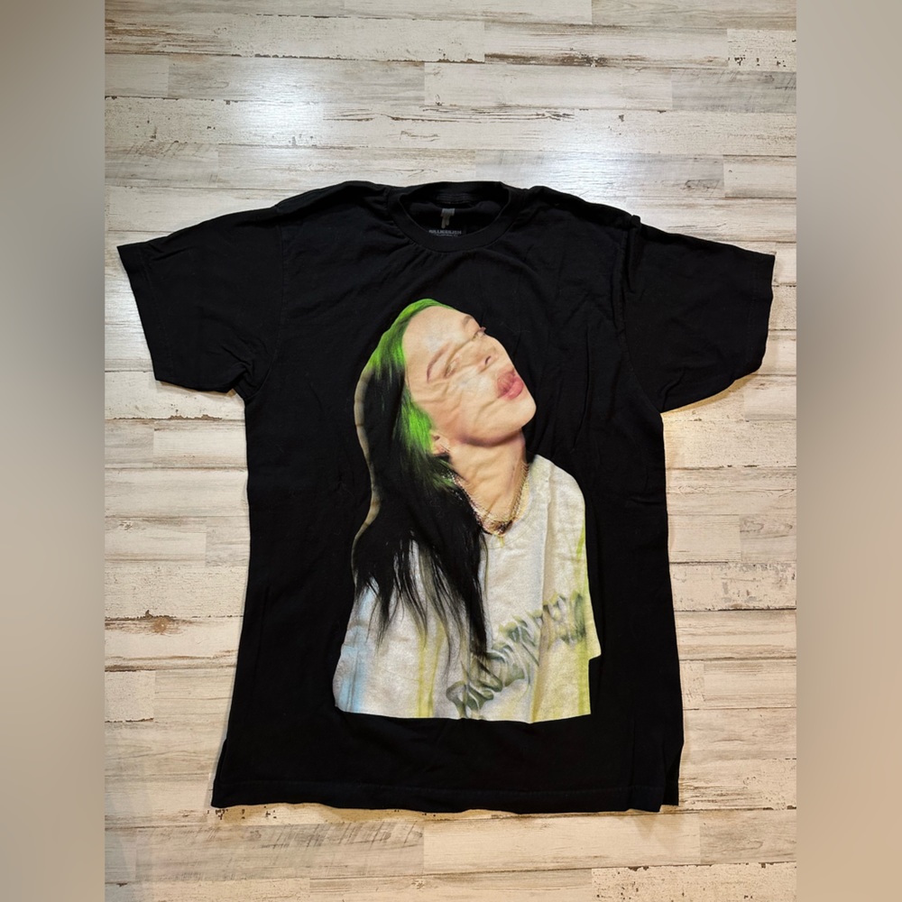 Billie Eilish Official 2020 tour shirt lash music black sz L